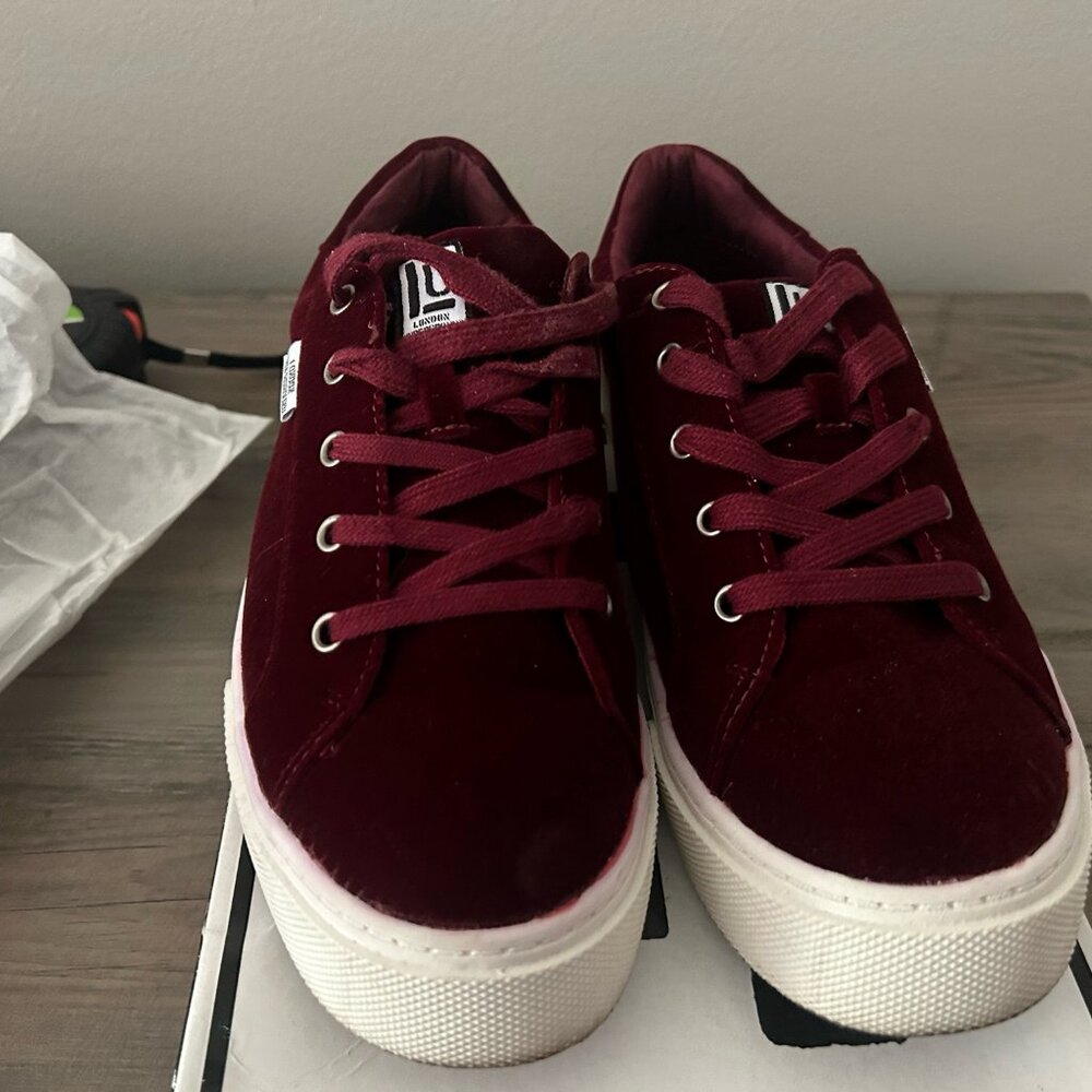 Velvet Burgundy Madeley sneakers